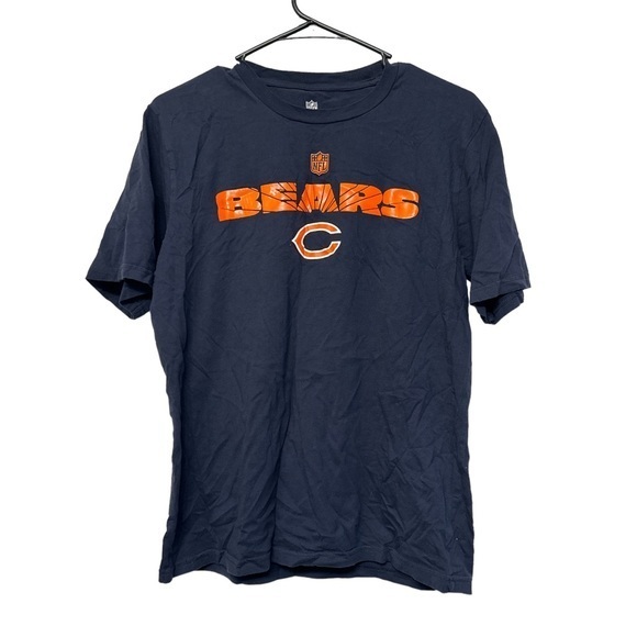 Boy's NFL Chicago Bears Navy Blue Graphic Shirt Size XL/18 EUC #C-70 - Picture 1 of 3